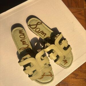 Sam Edelman Green Slip-On Sandals